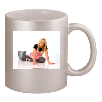 Hilary Duff 11oz Metallic Silver Mug