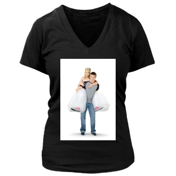 Hilary Duff Women's Deep V-Neck TShirt