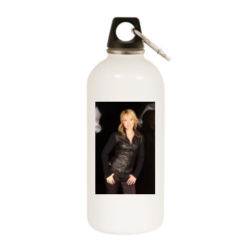 Hilary Duff White Water Bottle With Carabiner