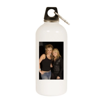 Hilary Duff White Water Bottle With Carabiner