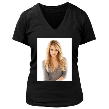 Hilary Duff Women's Deep V-Neck TShirt