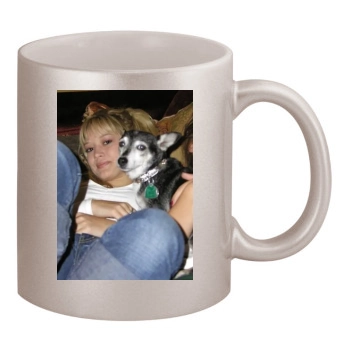 Hilary Duff 11oz Metallic Silver Mug