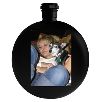 Hilary Duff Round Flask