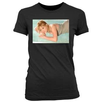 Hilary Duff Women's Junior Cut Crewneck T-Shirt