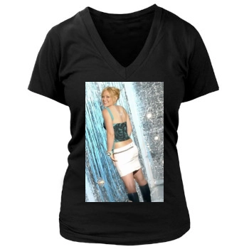 Hilary Duff Women's Deep V-Neck TShirt