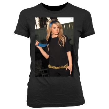 Hilary Duff Women's Junior Cut Crewneck T-Shirt