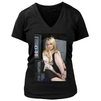 Hilary Duff Women's Deep V-Neck TShirt