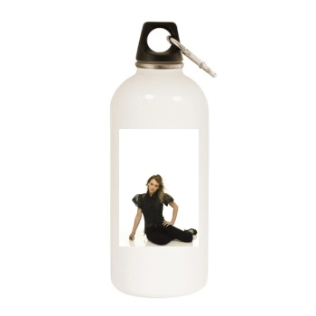 Hilary Duff White Water Bottle With Carabiner