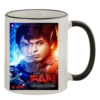 Fan 2016 11oz Colored Rim & Handle Mug