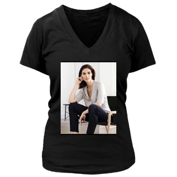 Hilary Rhoda Women's Deep V-Neck TShirt