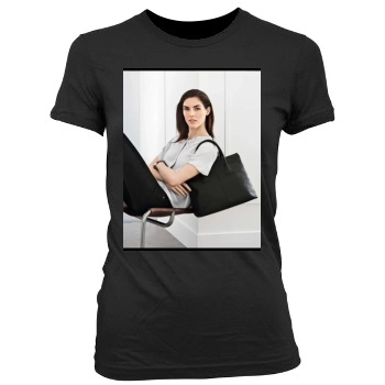 Hilary Rhoda Women's Junior Cut Crewneck T-Shirt