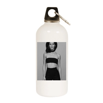 Hilary Rhoda White Water Bottle With Carabiner