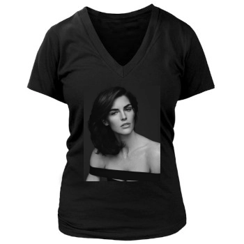 Hilary Rhoda Women's Deep V-Neck TShirt