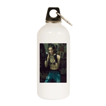 Hilary Rhoda White Water Bottle With Carabiner