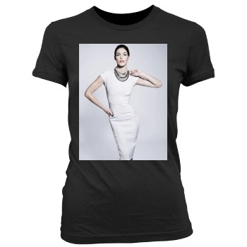 Hilary Rhoda Women's Junior Cut Crewneck T-Shirt