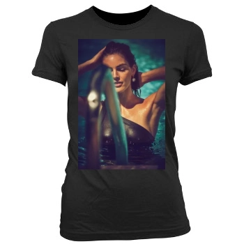 Hilary Rhoda Women's Junior Cut Crewneck T-Shirt