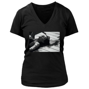 Hilary Rhoda Women's Deep V-Neck TShirt