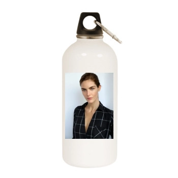 Hilary Rhoda White Water Bottle With Carabiner