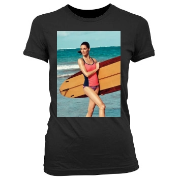 Hilary Rhoda Women's Junior Cut Crewneck T-Shirt