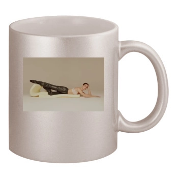 Hilary Rhoda 11oz Metallic Silver Mug