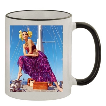 Hilary Rhoda 11oz Colored Rim & Handle Mug