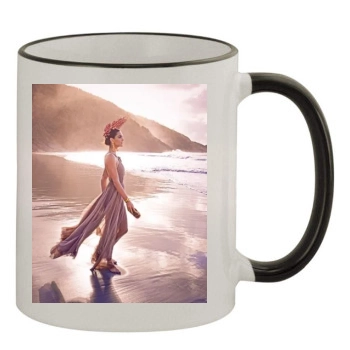 Hilary Rhoda 11oz Colored Rim & Handle Mug