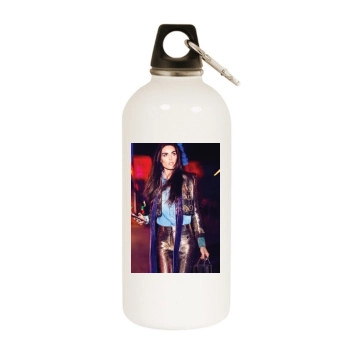 Hilary Rhoda White Water Bottle With Carabiner