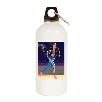 Hilary Rhoda White Water Bottle With Carabiner