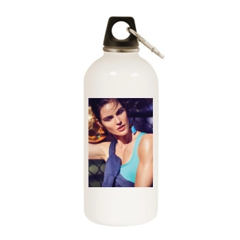 Hilary Rhoda White Water Bottle With Carabiner