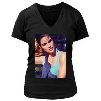 Hilary Rhoda Women's Deep V-Neck TShirt