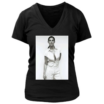 Hilary Rhoda Women's Deep V-Neck TShirt