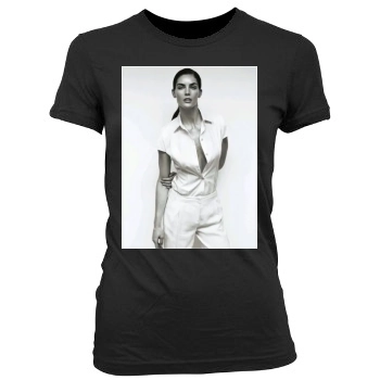 Hilary Rhoda Women's Junior Cut Crewneck T-Shirt