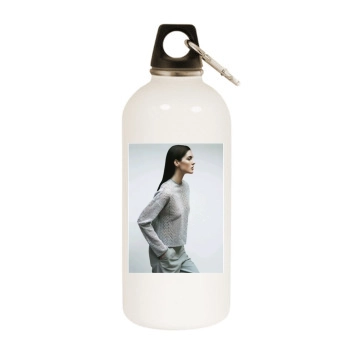 Hilary Rhoda White Water Bottle With Carabiner