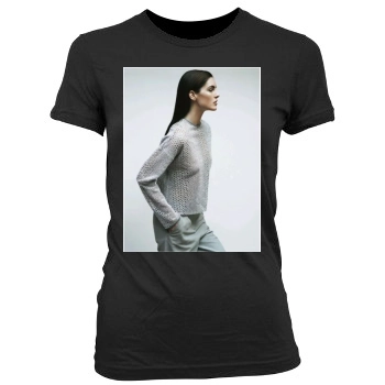 Hilary Rhoda Women's Junior Cut Crewneck T-Shirt