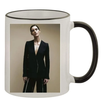 Hilary Rhoda 11oz Colored Rim & Handle Mug