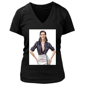 Hilary Rhoda Women's Deep V-Neck TShirt