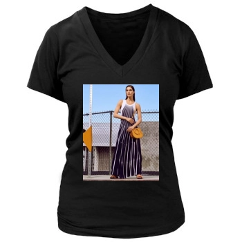 Hilary Rhoda Women's Deep V-Neck TShirt