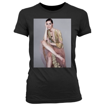 Hilary Rhoda Women's Junior Cut Crewneck T-Shirt