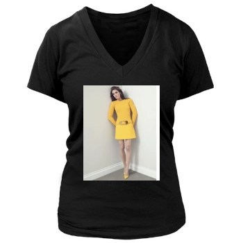 Hilary Rhoda Women's Deep V-Neck TShirt