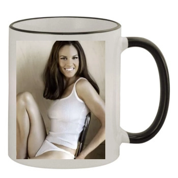 Hilary Swank 11oz Colored Rim & Handle Mug