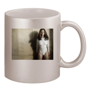 Hilary Swank 11oz Metallic Silver Mug