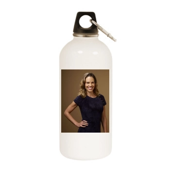 Hilary Swank White Water Bottle With Carabiner