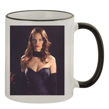 Hilary Swank 11oz Colored Rim & Handle Mug