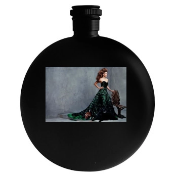 Hilary Swank Round Flask