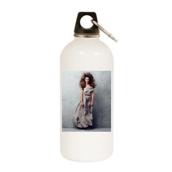 Hilary Swank White Water Bottle With Carabiner