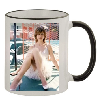 Hilary Swank 11oz Colored Rim & Handle Mug