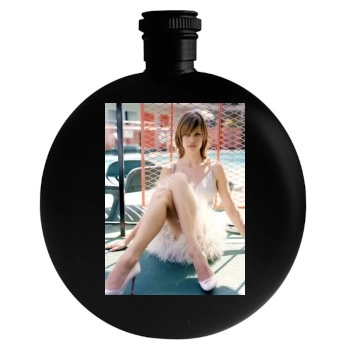 Hilary Swank Round Flask