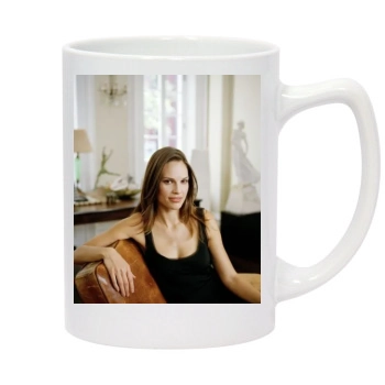 Hilary Swank 14oz White Statesman Mug