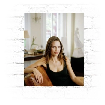 Hilary Swank Metal Wall Art