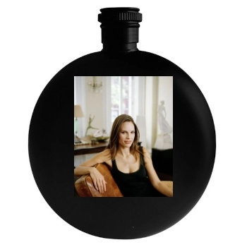 Hilary Swank Round Flask